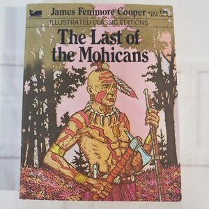 Vintage Illustrated Classis The Last of the Mohicans Mini PB Book Adapted Kids